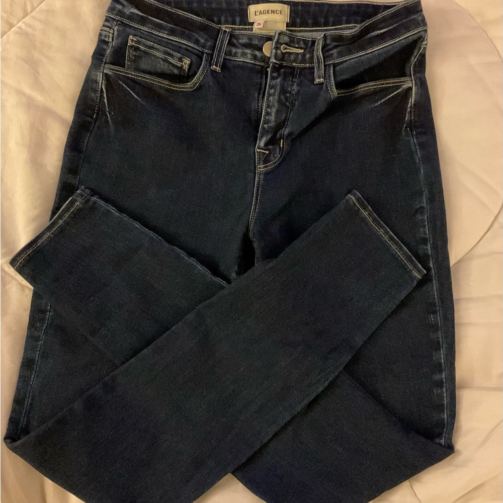 L'AGENCE Dark Indigo Skinny Jeans